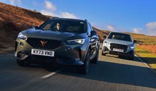 Cupra Formentor and Audi SQ2 - front tracking
